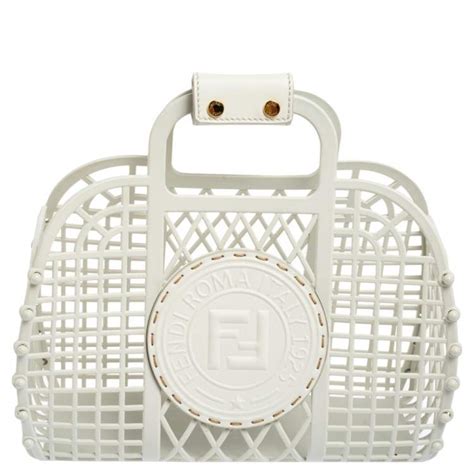 fendi white plastic bag|preowned fendi bag.